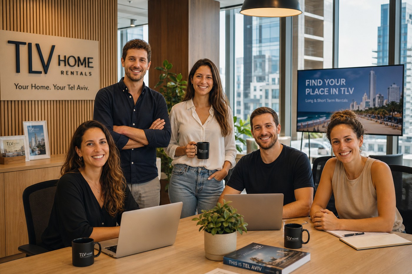 Flats TelAviv team welcoming expat clients